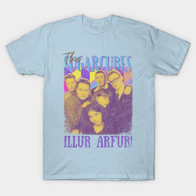 The Sugarcubes Vintage 1986 // Illur Arfur! Original Fan Design Artwork T-Shirt by A Design for Life